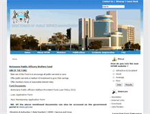 Tablet Screenshot of dpsm.gov.bw